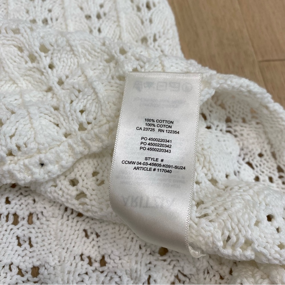 Aritzia | Wilfred “Phillipa” White Crochet Tank Top 🤍 - Picture 7 of 11